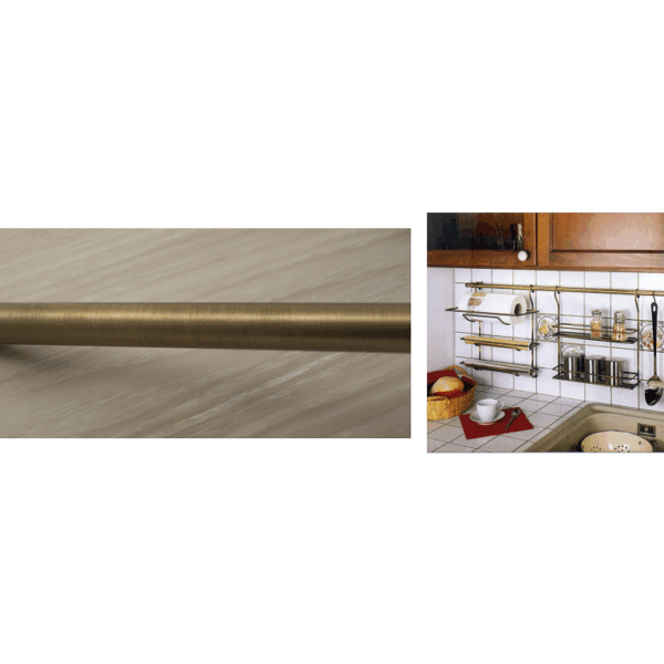 TUBO TONDO DIAMETRO 16 mm. SPESSORE 1,5 mm. BRONZO SPAZZOLATO prodotto da MANART